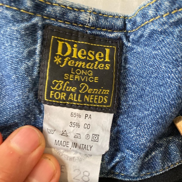 VINTAGE RARE Y2K Diesel Low Waist Mini Skirt Size 28 - Picture 5 of 8